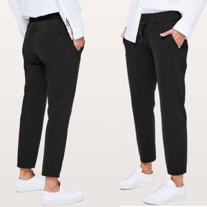 lululemon on the fly pant 7/8 | black | 4